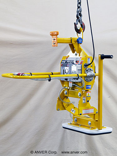 ANVER Electric Powered Generator with EZ-TILT Adapter and Single Foam Pad Attachment for Lifting and Tilting Wall Panels 36" sq (914 mm) up to 500 lb (227 kg)